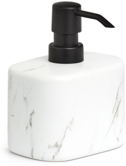 Seifenspender Marmor - Keramik, Weiß
