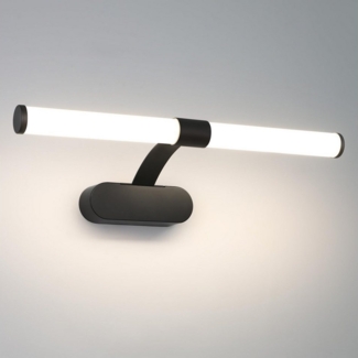 Nettlife LED Spiegelleuchte LED Spiegelleuchte Zimmer 4000K Spiegellampe Schwarz/Weiß, LED fest integriert, Neutralweiß, Geeignet für