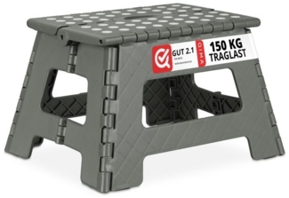 Klapphocker faltbar M hellgrau 2er Set 10036387