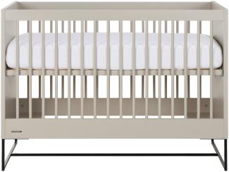 Kidsmill Modular 2 Babybett Matt Oatmeal - Schwarz