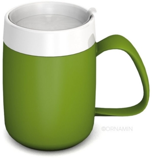 Ornamin Schnabelbecher Becher mit Trink-Trick mit Schnabelaufsatz/Trinkaufsatz, Qualitätskunststoff, Trink-Trick I Trinkhilfe I bruchstabil I BPA-frei I Made in Germany