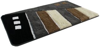 KiNZLER Badematte Gembloux, Höhe 20 mm, rutschhemmend beschichtet, fußbodenheizungsgeeignet, Polyester, rechteckig, Badteppich, als rechteckig & rund erhältlich