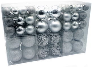 Weihnachtsbaumkugeln 100er-Set Baumschmuck Christbaumkugeln Weihnachtskugeln