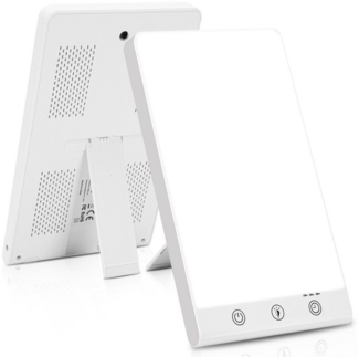 Clanmacy Tageslichtlampe Tageslichtlampe 11000 Lux,Lichttherapielampe Tageslicht Lichttherapie, Tageslichtweiß