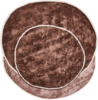 Teppich KANRACH Braun 200 x 200 cm Viskose
