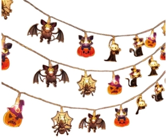 Coonoor LED-Lichterkette Herbst Deko, Halloween Lichterkette 3 m 20 LED Lichter, für Halloween Theme Erntedankfest Weihnachtsfeiern