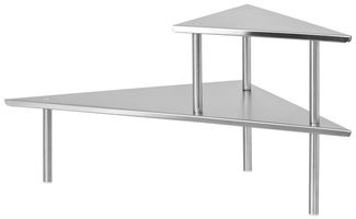 bremermann Küchenregal Küchen-Eckregal, Küchenregal, Gewürzregal, aus Edelstahl