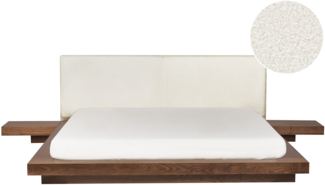 Wasserbett Bouclé ZEN 180 x 200 cm Braune Esche