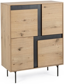 Highboard Stanwood aus Eichenholz, 90 cm