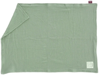 Babydecke aus Musselin salbei grün, Größe 75 x 100 cm