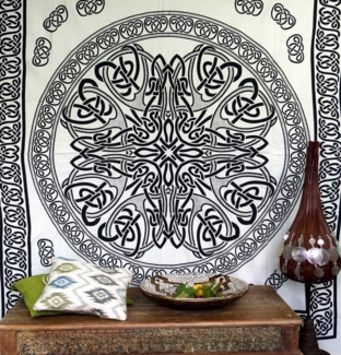 Guru-Shop Tagesdecke Wandbehang, Wandtuch, Mandala, Tagesdecke..