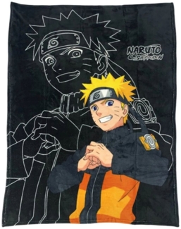 Wohndecke Anime Naruto Shippuden Flanell Decke Kuscheldecke 110x150 cm, Naruto