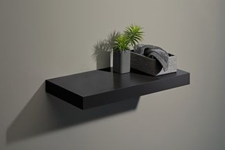 Dolle Wandregal 57 x 25 cm 50 mm schwarz