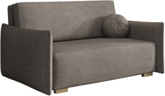 Sofa Viva Glov III mit Schlaffunktion, 3 Sitzer Schlafsofa mit Bettkasten (Farbe: Soul 04)