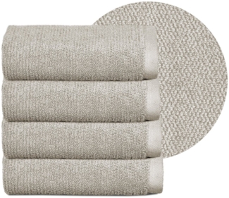 Beautex Handtuch Set Handtuch Set, Made in Europe, Frottier, (Multischlaufen-Optik, Frottier Premium Set aus 100% Baumwolle 550g/m)