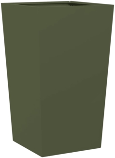 vidaXL Pflanzkübel Olivgrün 45x45x75 cm Stahl 851100