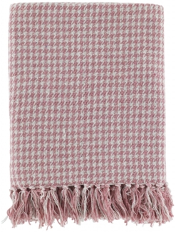 Chic Antique - Decke Plaid Kuscheldecke Muster Himbeere 155x130cm 16097407