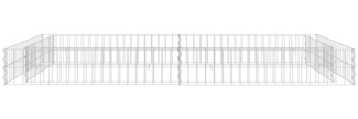 vidaXL Gabionen-Hochbeet Verzinkter Stahl 200x100x20 cm 151312