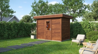 Lugarde Select Modern Gartenhaus Dresden 300x200cm - Braunes Öl