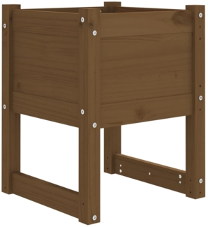 vidaXL Pflanzkübel Honigbraun 40x40x52,5 cm Massivholz Kiefer 822113