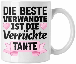 Trendation Tasse Trendation - Beste Tante der Welt Geschenk Tasse mit Spruch für Tante