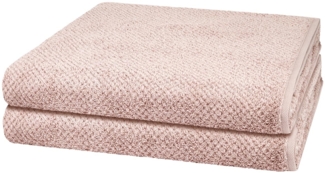 Cawö Pure 2 tlg. Frottier-Set - 2 X Duschtuch (80 X 150cm) - 494 g/m2 - Puder