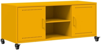 vidaXL TV-Schrank Senfgelb 100,5x39x43,5 cm Kaltgewalzter Stahl 846665