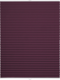 ondeco Plissee Klemmfix auf Maß für alle Fenster innen, ohne Bohren, Montage Klemmträger Sonnenschutz Sichtschutz Rollo Blickdicht - Violett - B): 61-70 cm, H): 40-100 cm