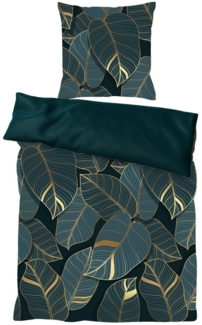 Sanilo Bettwäsche Monstera 135x200 cm, Bettbezug und Kissenbezug, Baumwolle, 2 teilig