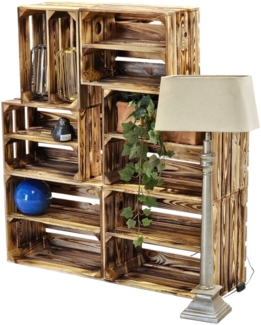 Obstkisten Holzkisten Regal 50 x 40 x 30 cm und 40 x 302 x 26 6er SET Längs
