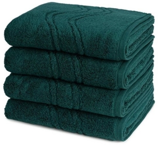ROSS Handtuch Set Cashmere feeling, Walkfrottee (Spar-Set, 4-St), 4 X Handtuch - im Set - Baumwolle - Saugstark