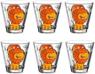 Leonardo BAMBINI Kinderbecher Löwe 215ml 6er Set