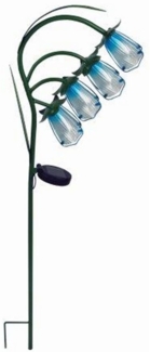 Luxform LED Gartenleuchte Luxform Solar Gartenleuchte Snowdrop Blütenlampe Outdoor, LED fest integriert