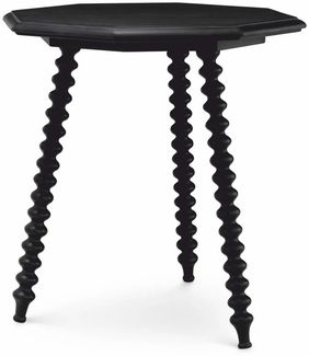 Casa Padrino Luxus Beistelltisch Schwarz H. 65,5 cm - Wohnzimmer & Hotel Möbel