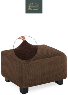 Belmarti Stuhlhusse Hockerbezug, spanische Handarbeit, elastisches Material, hochwertiger und langlebiger Baumwollmix