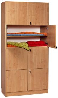 Lagerschrank Mora 2100 x 1000 x 470 mm Birke 8 Türen