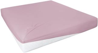 Hahn Haustextilien Elasthan-Feinjersey-Spannlaken Royal 90-120x200-220 cm mauve