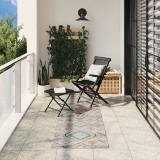 vidaXL Teppich ARBIZU Indoor und Outdoor Vintage-Design 80x250 cm 375703