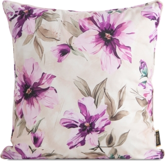 Kissenbezug Garten Wassefest Outdoor 29A 45X45 creme rosa