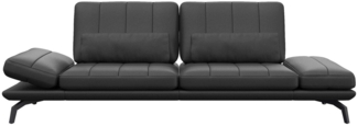 FLEXLUX 3-Sitzer Tropea Funktionssofa, Designsofa, Relaxfunktion, TV-Couch, mit Armteilverstellung sowie Sitztiefenverstellung, Breite 252 cm