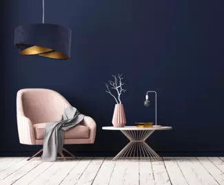 BPS Koncept 060-044 Hängeleuchte Galaxy marineblau, gold 1 x E27 Ø 50cm H:105cm dimmbar