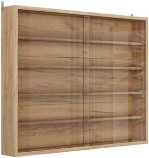 Wandvitrine Clario Sonoma mit 4 Einlegeböden Vicco