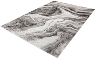 riess-ambiente Designteppich ART RUGS 230x160 cm grau weiß · Kurzflor-Teppich im modernen Design, rechteckig, Höhe: 8 mm, Wohnzimmer · Fußbodenheizung-geeignet · Indoor · Grafikmuster