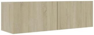 vidaXL TV-Schrank Sonoma-Eiche 100x30x30 cm Holzwerkstoff 801484