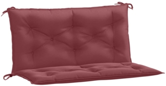 vidaXL Gartenbank-Auflagen 2 Stk. Melange Weinrot 100x50x7 cm Stoff 4002595