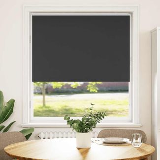 vidaXL Verdunkelungsrollo Schwarz 115x175 cm Stoffbreite 110,7 cm 4010897