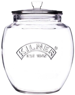 KILNER Vorratsdose KILNER Vorratsglas 'Universal', 2 l, Glas, Edelstahl, Silikon