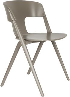 4er Set Horizon Stapelstuhl braun