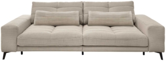 Big Sofa Husum / Helmond , Stoff , Grau , 286 x 90 x 124 cm