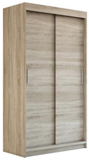 Schwebetürenschrank PAX 2-türig Schrank 120 cm (mit Spiegel) Farbe: Sonoma